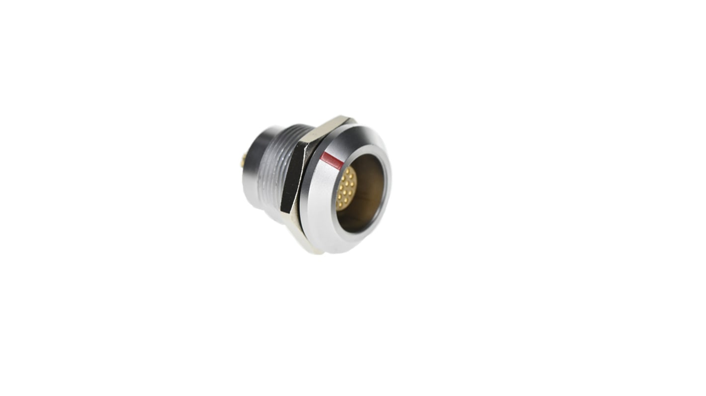 Amphenol Industrial Circular Connector, 7 Contacts, Panel Mount, Socket, Female, IP68, FLOS K Series