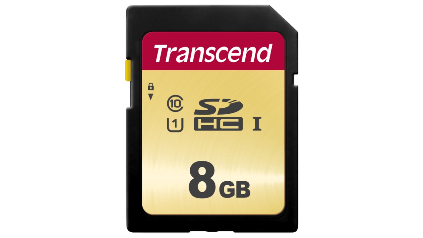Tarjeta SD Transcend SDXC 8 GB MLC 500S -25 → +85°C