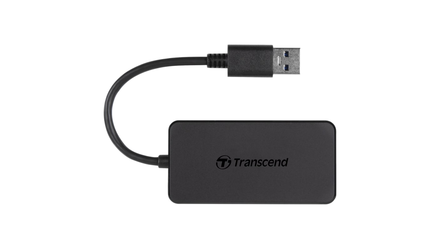 Transcend 4口USB扩展器, USB 3.1, 73.8 x 37.2 x 10.4mm