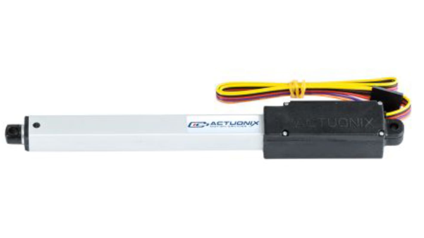 Actuador lineal eléctrico Actuonix L12, 20% ciclo de trabajo 22N, 25mm/s, 100mm