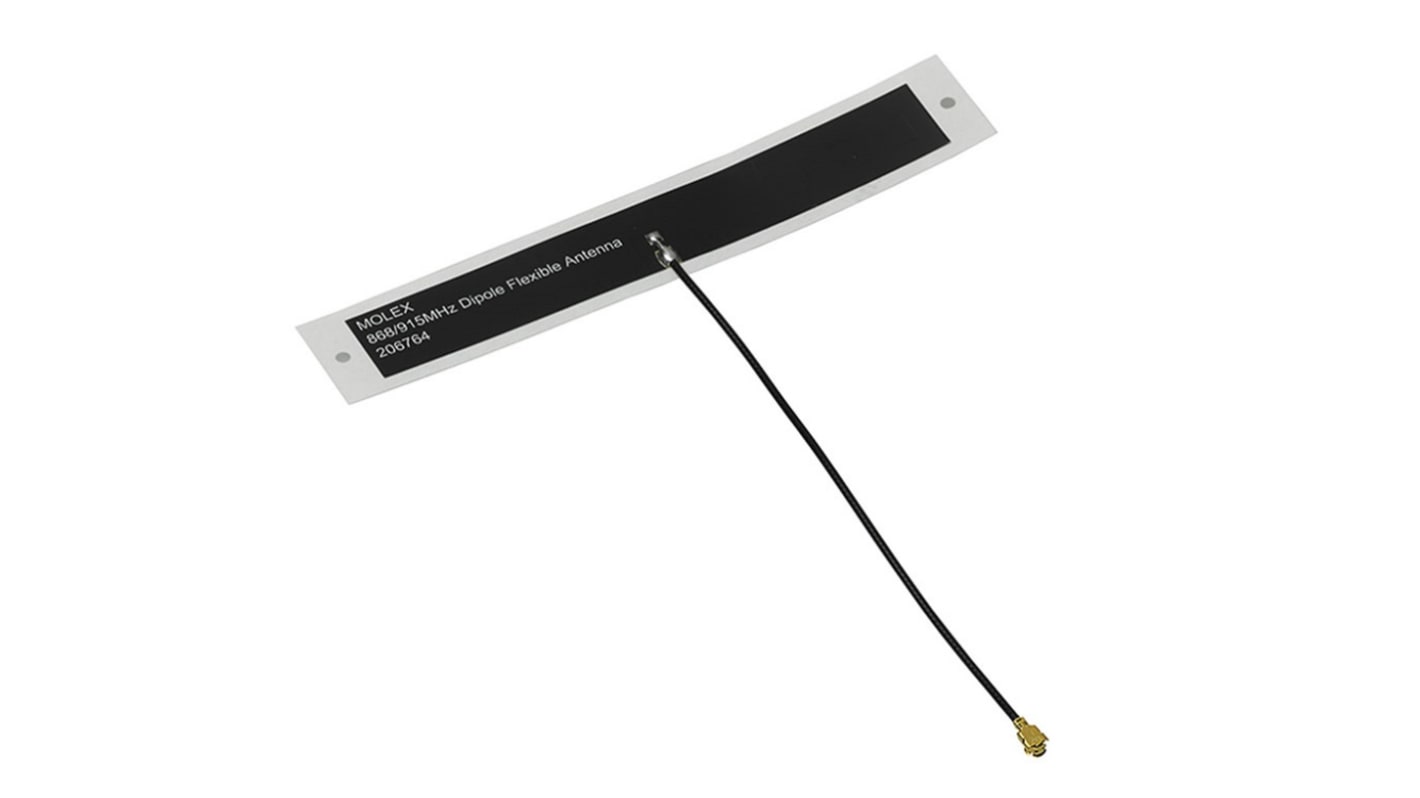 Molex 206764-0100 Patch WiFi Antenna with MHF Connector, ISM Band
