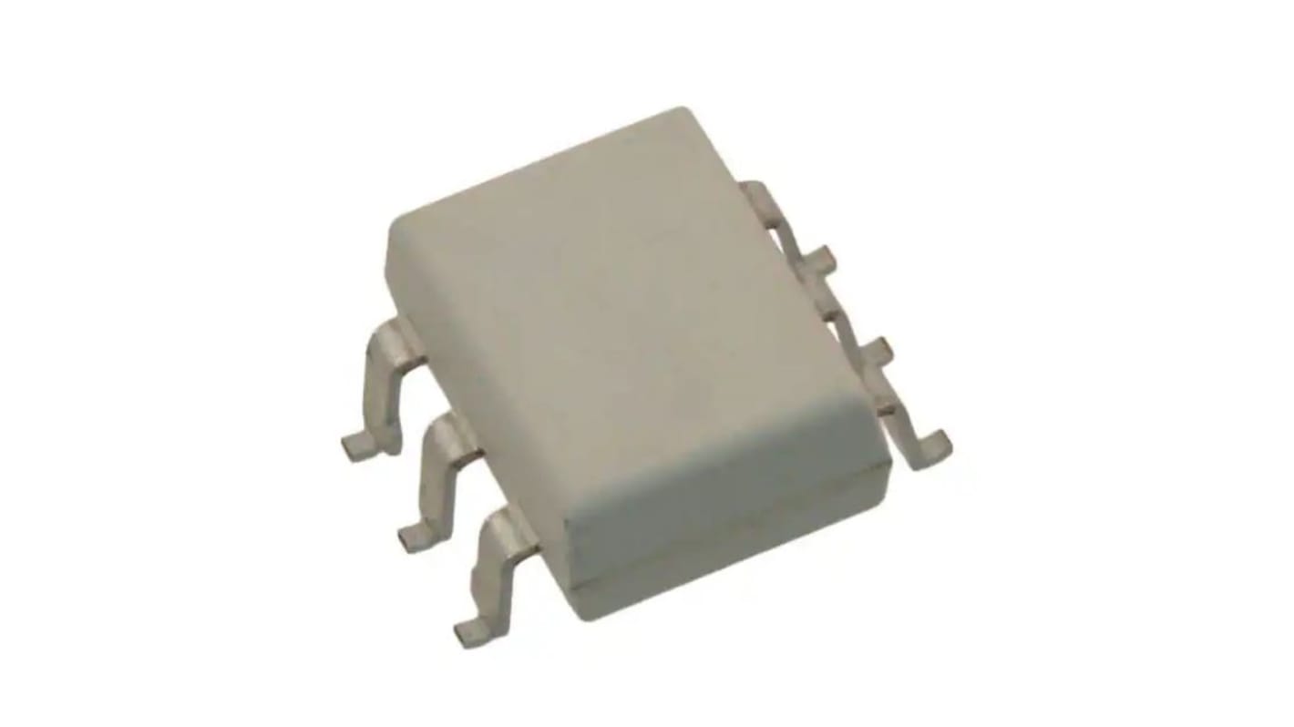 Optoacoplador onsemi H11D de 1 canal, Vf= 1.8V, Viso= 3.75 kVrms, IN. DC, OUT. Fototransistor, mont. superficial,