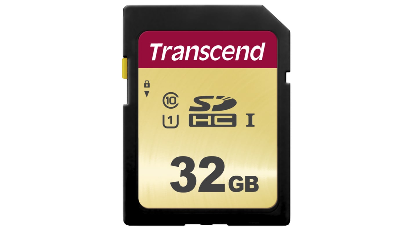 Tarjeta SD Transcend SDHC 32 GB MLC 500S -25 → +85°C