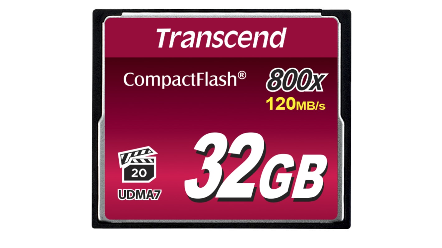 Carte Compact Flash Transcend CompactFlash 32 Go