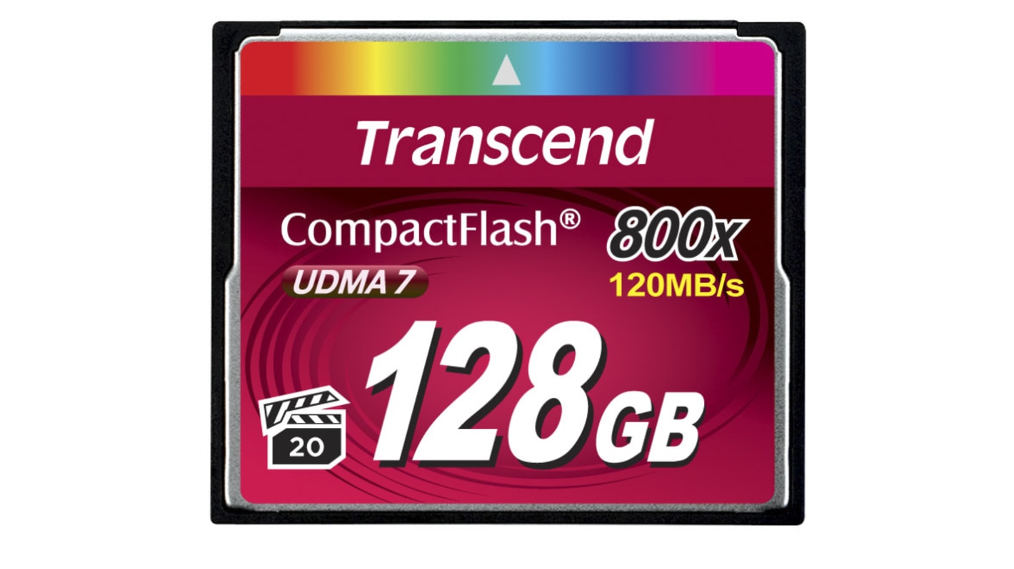 Carte Compact Flash Transcend CompactFlash 128 Go