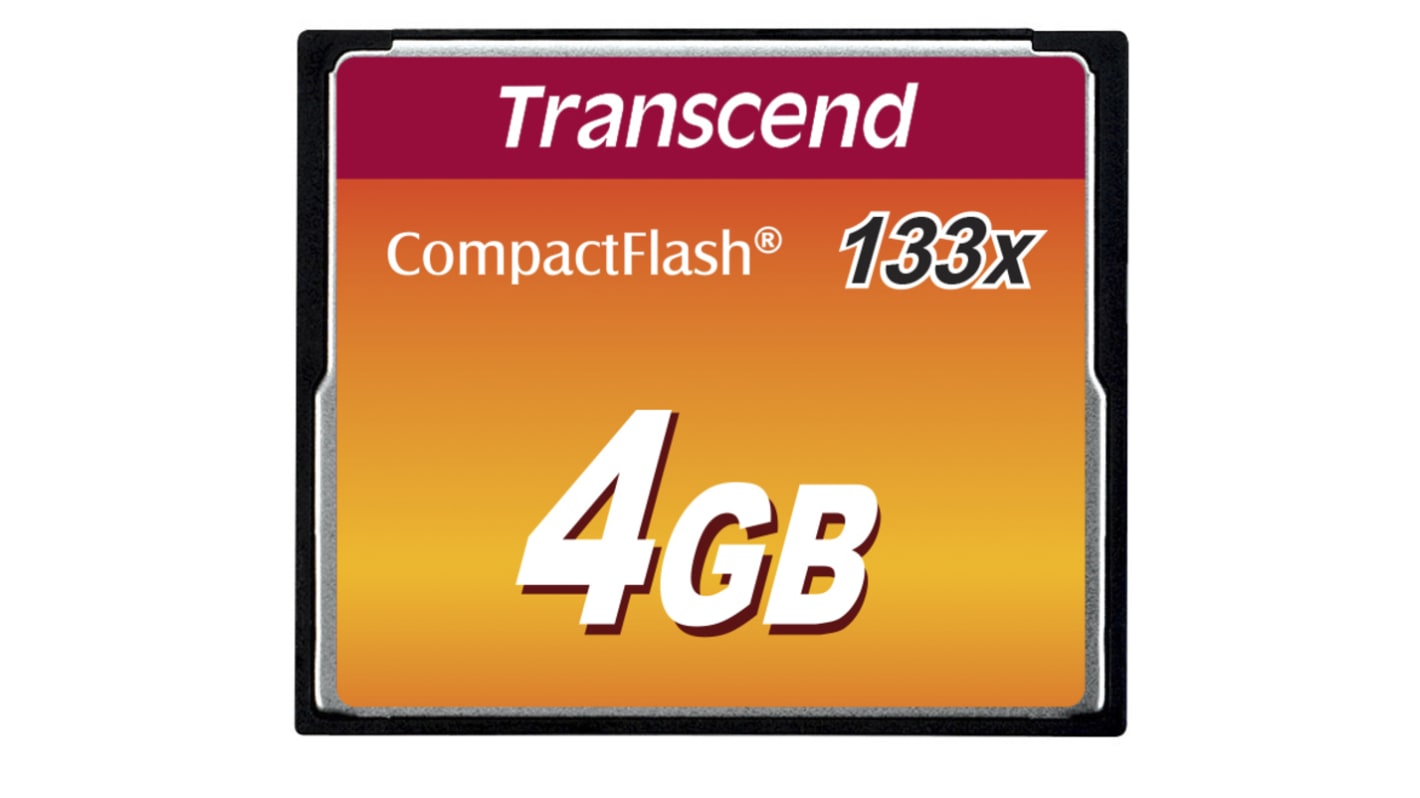 Transcend Speicherkarte, 4 GB, CompactFlash, MLC