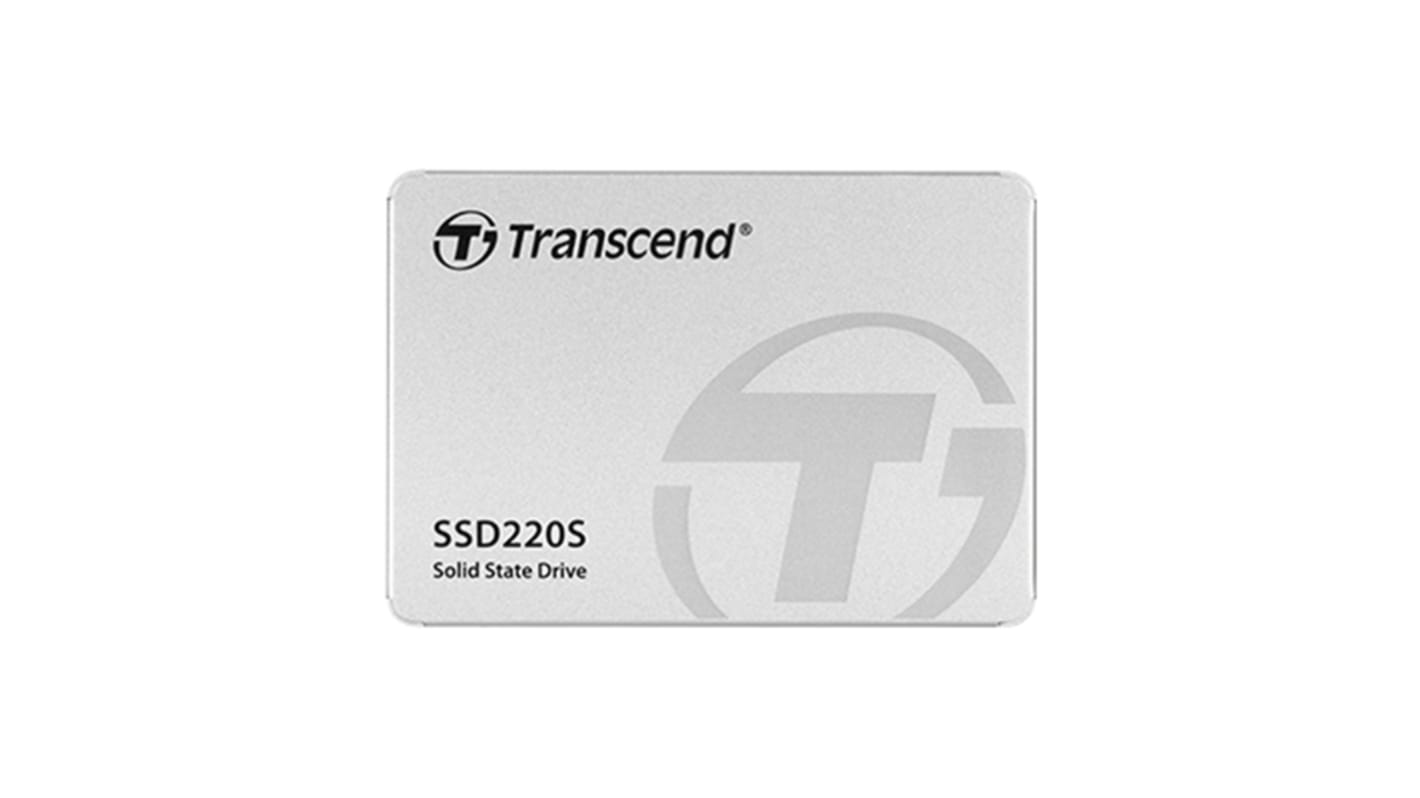 Transcend SSD220S, 2,5 Zoll Intern HDD-Festplatte SATA III, TLC, 480 GB, SSD