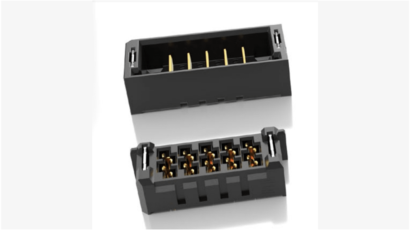 Samtec UMPS Series Straight Through Hole PCB Header, 4 Contact(s), 2.0mm Pitch, 1 Row(s), Shrouded