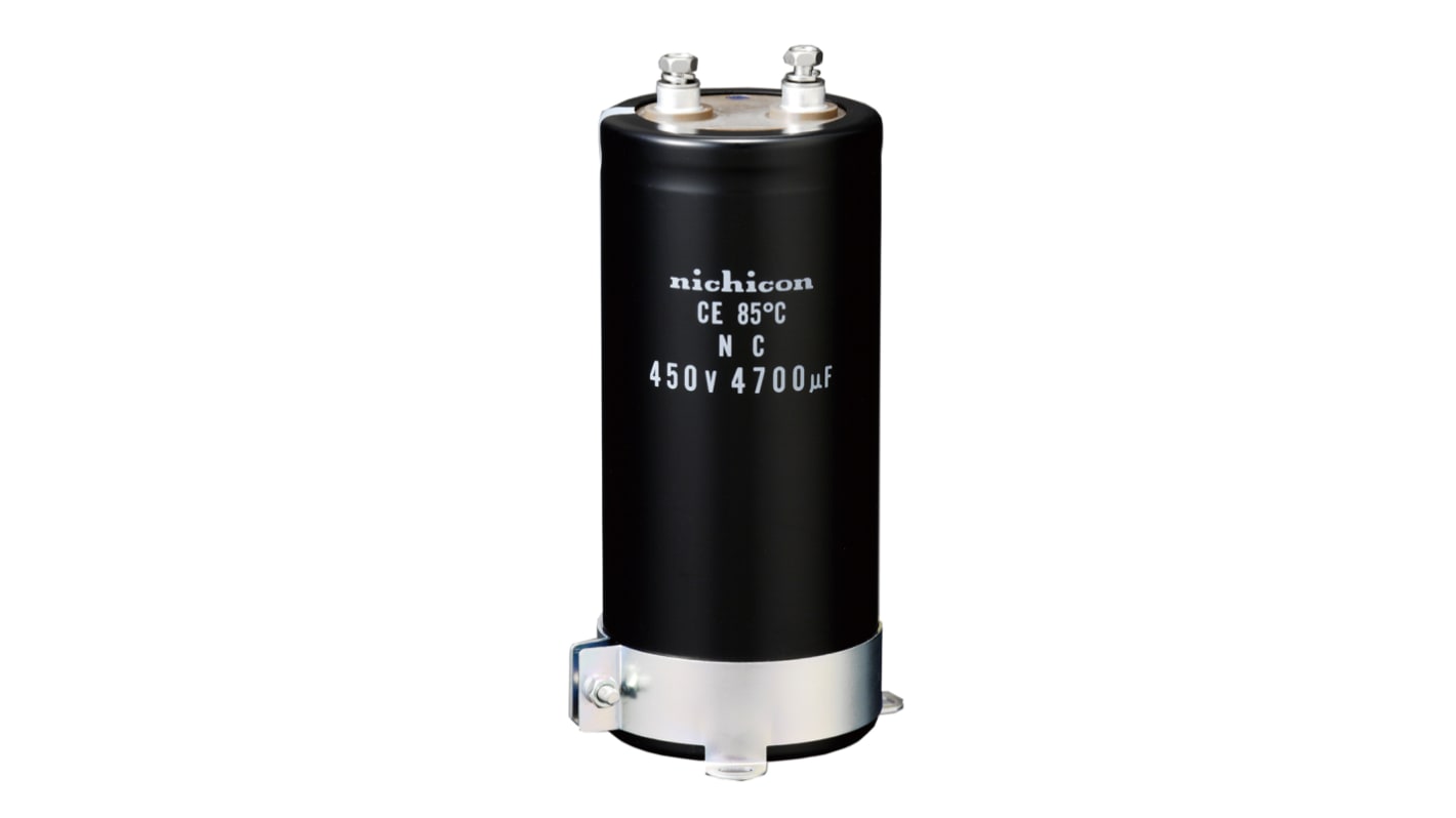 Nichicon 6800μF Aluminium Electrolytic Capacitor 450V dc, Screw Mount - LNC2W682MSEH