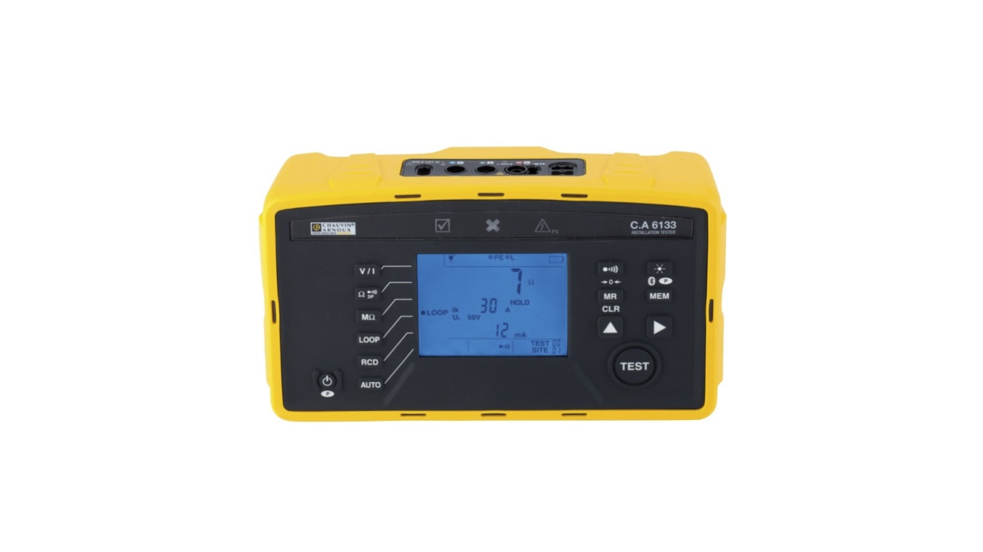 Comprobador multifunción Chauvin Arnoux CA 6133, calibrado UKAS, CAT II 300 V, CAT III 600 V
