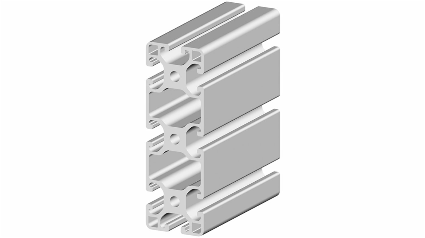 Profil 120 x 40 mm RS PRO Profil rozpórki długość 3000mm rozmiar rowka 8mm liczba rowków 8 Aluminium