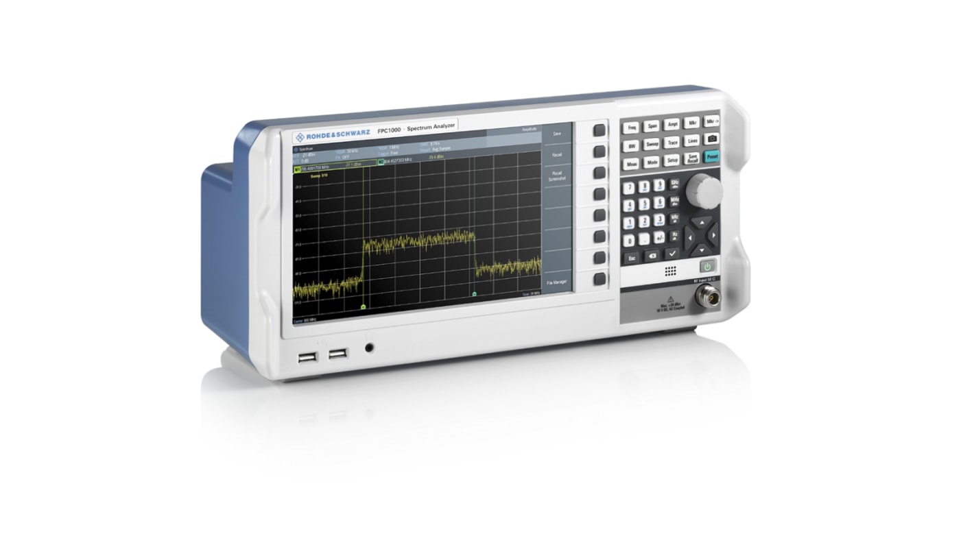 Rohde & Schwarz FPC1000 Desktop Spectrum Analyser, 5 kHz → 3 GHz
