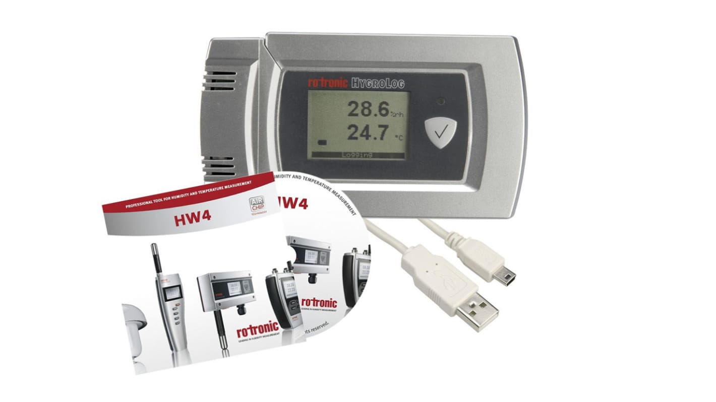 Igrometro Digitale Rotronic Instruments SET HL-20D, +60°C max., 100%RH max., interfaccia UART, Cert. ISO