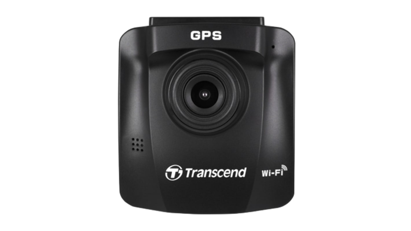 Transcend Dashcam DrivePro 230 mit GPS mit 2.4Zoll LCD, 1920 x 1080pixels, MicroSD Karte WLAN, 70.2 x 63.1 x 34.5mm