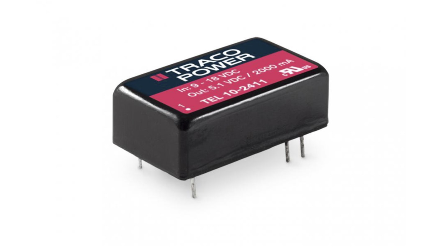 Convertidor dc-dc 10W, Salida ±12V dc, ±416mA, 1 (Balanced)%