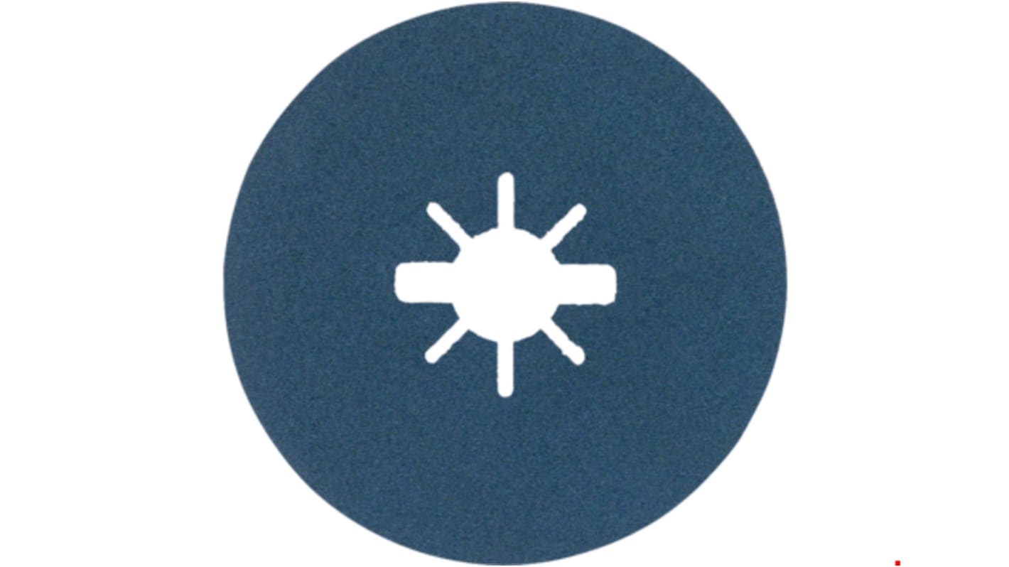 Bosch X-Lock Zirconia Sanding Disc, 115mm, Coarse Grade, P120 Grit, 50 in pack