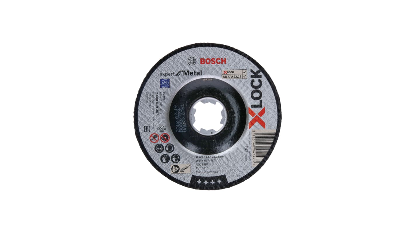 Bosch Aluminiumoxid Trennscheibe Ø 125mm / Stärke 2.5mm, Korngröße P80