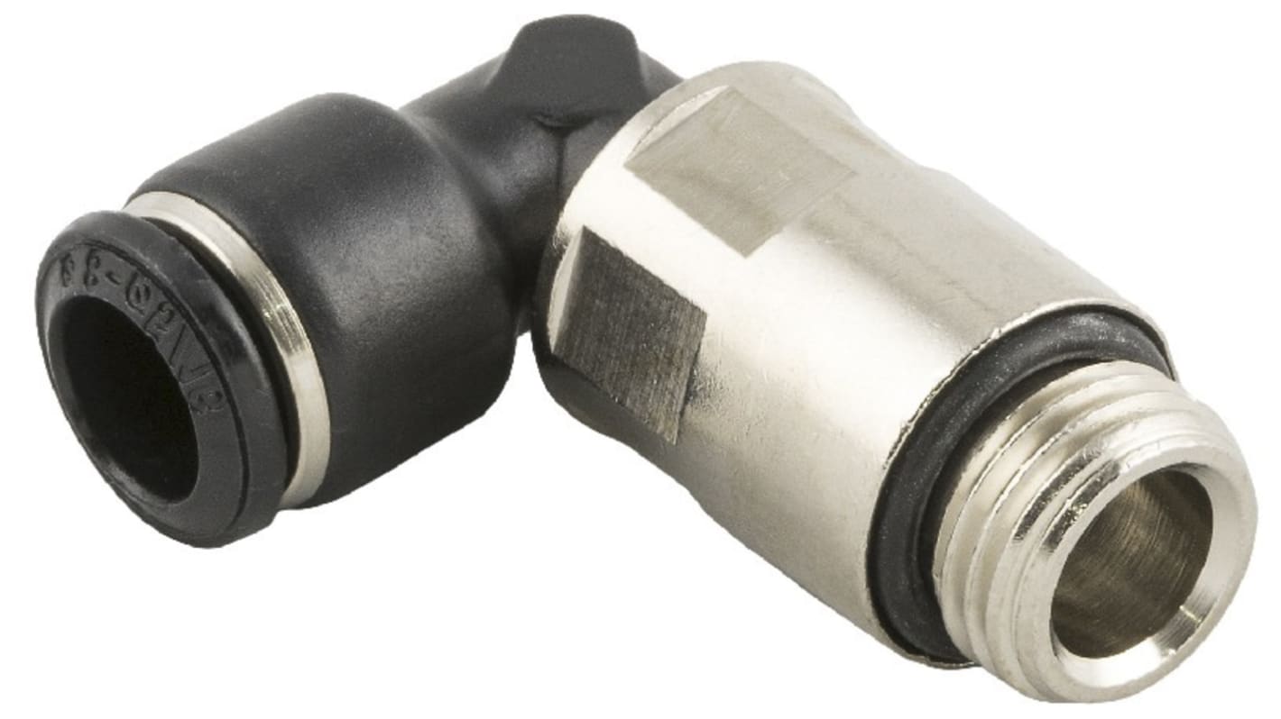 RS PRO 55000 Series Push-in Fitting, G 1/8 Male to Push In 4 mm, Threaded-to-Tube Connection Style