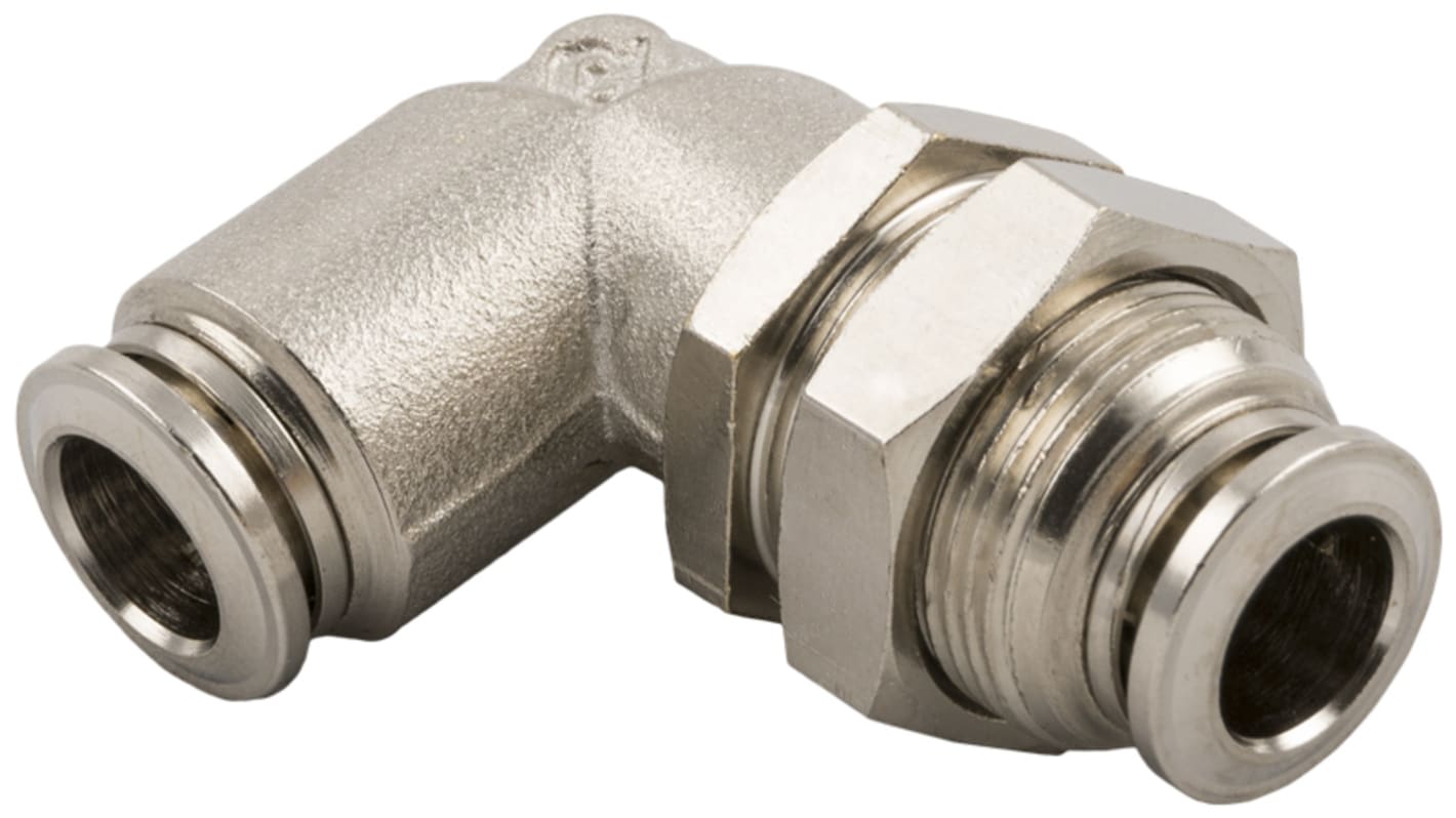 RS PRO 57000 Series Push-in Fitting, Push In 10 mm to Push In 10 mm, Threaded-to-Tube Connection Style