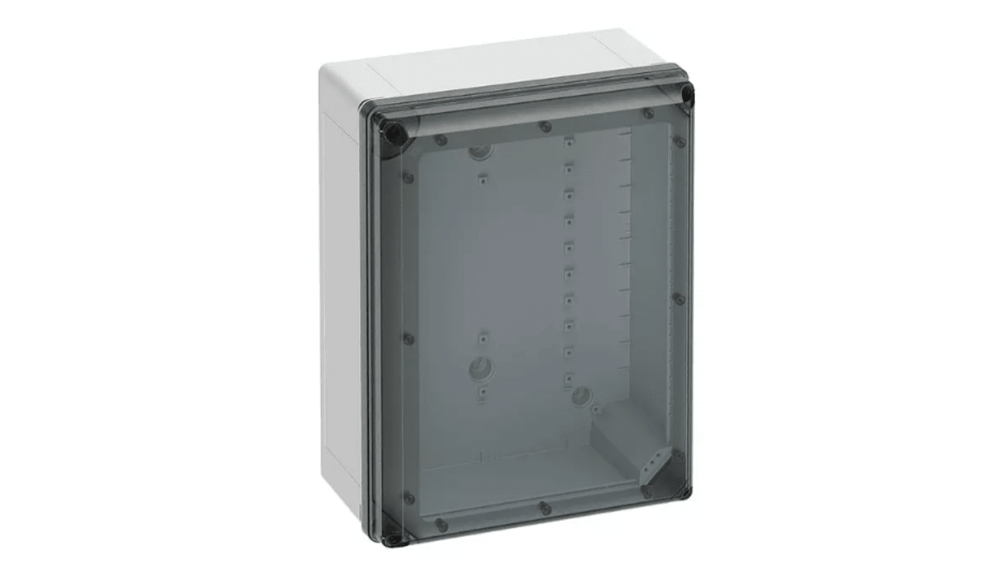 Spelsberg Grey Polycarbonate General Purpose Enclosure, IP66, IP67, IK09, Transparent Lid, 400 x 300 x 180mm