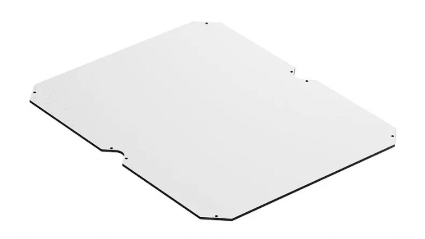 Spelsberg Mounting Plate, 4mm H, 376mm W, 476mm L for Use with Empty Housing, Installing Command and Message Devices