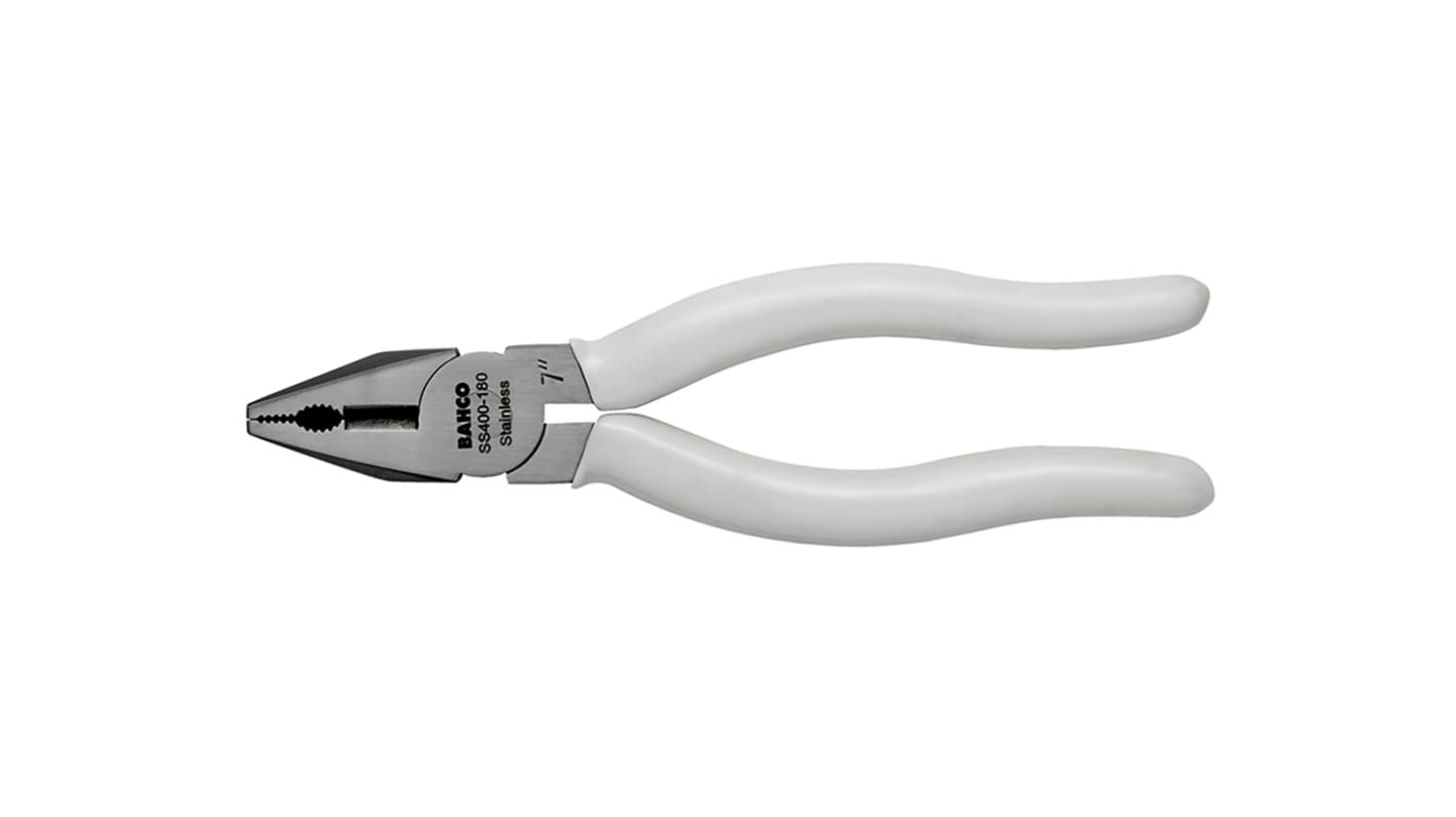 Bahco Combination Pliers, 180 mm Overall, Straight Tip