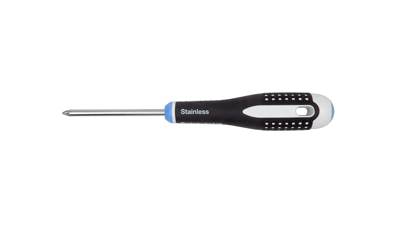 Bahco Pozidriv  Screwdriver, PZ0 Tip, 60 mm Blade, 182 mm Overall