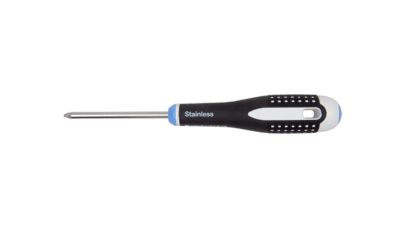 Bahco Pozidriv  Screwdriver, PZ1 Tip, 75 mm Blade, 197 mm Overall