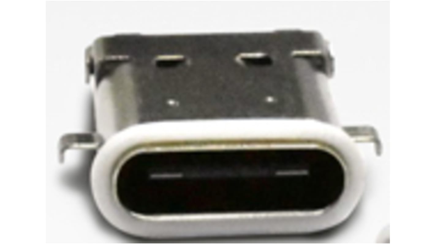 Conector USB Amphenol Industrial UC-00PFFH-QF7001, Hembra IP67, Montaje en orificio pasante, Versión 3.1, 30,0 V.,