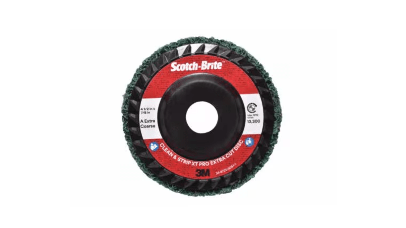 3M Aluminium Oxide Sanding Disc, 125mm, Extra Coarse Grade, 10 in pack