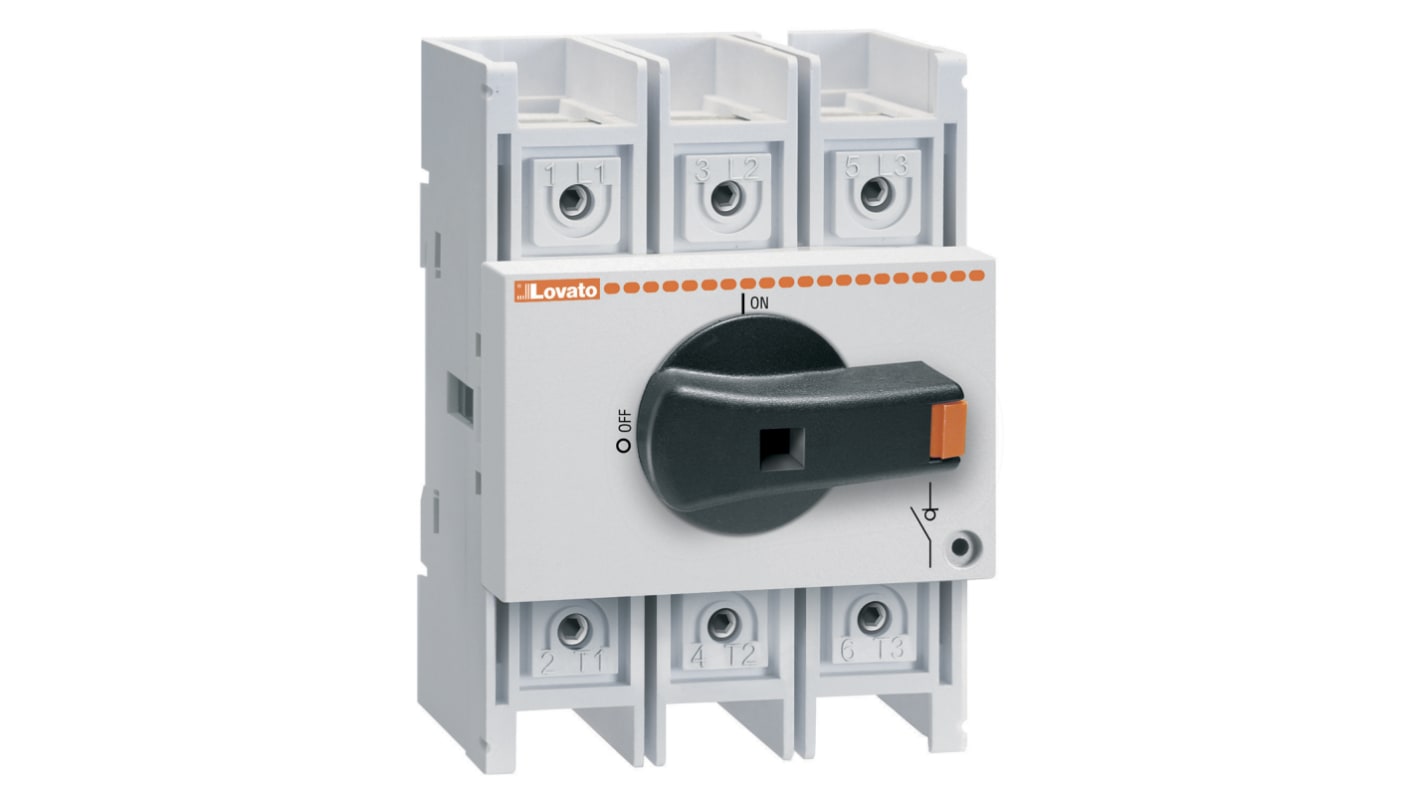 Izolační spínač, řada: GA 3P NO 160A 45kW IP20 GA160A, rozsah: LOVATO