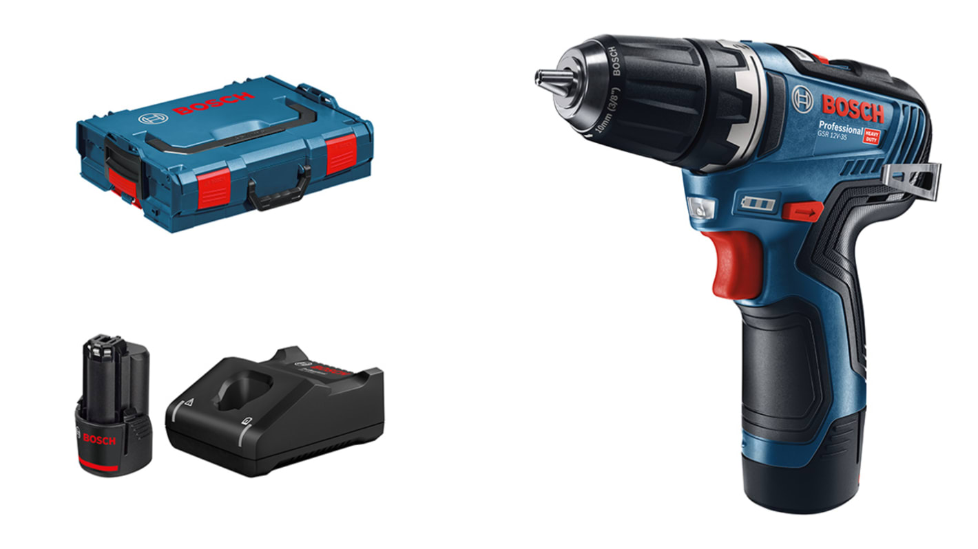 Bosch GSR 12V Cordless Drill Driver Li-Ion, Euro Plug