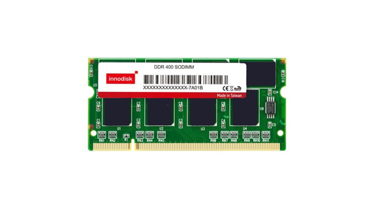 InnoDisk Arbeitsspeicher für Laptop, 1 GB, 400MHz DDR,  industrietauglich SODIMM PC-3200