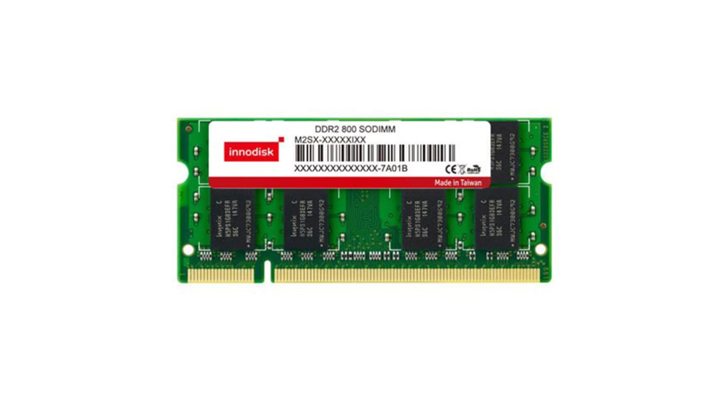 InnoDisk 2 GB DDR2 Laptop RAM, 800MHz, SODIMM, 1.8V