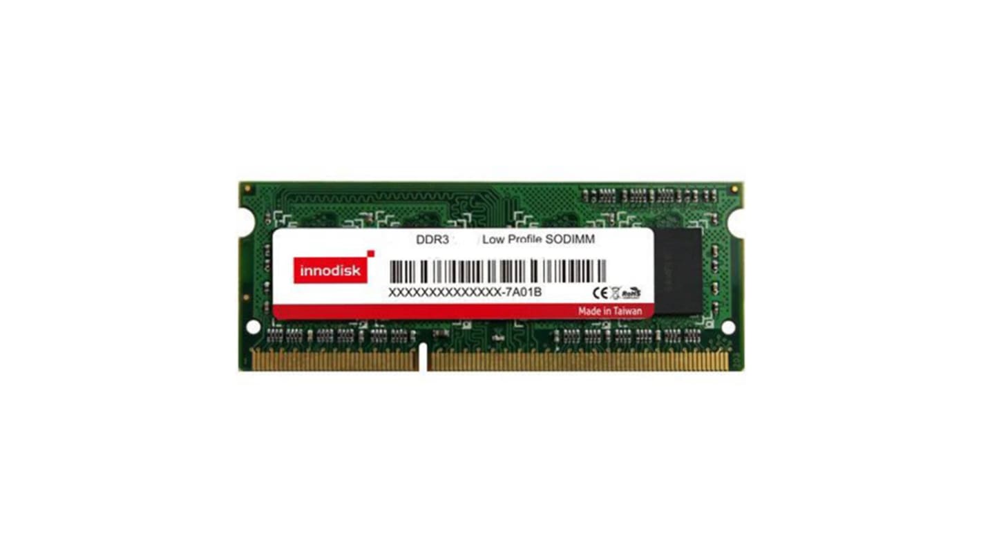 InnoDisk Arbeitsspeicher für Laptop, 2 GB, 1600MHz DDR3L,  industrietauglich SODIMM