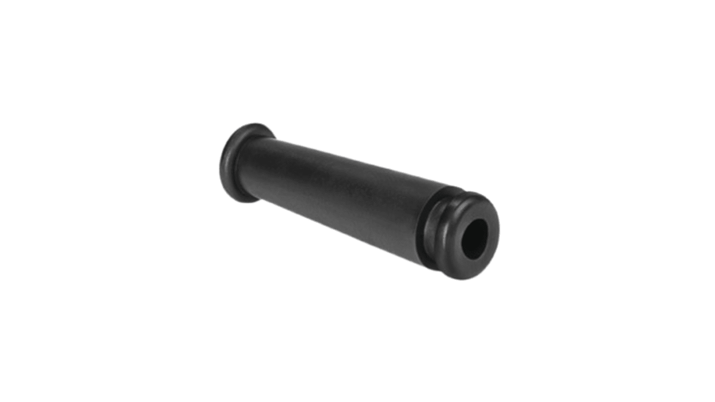 HellermannTyton HV Kabeltülle bis Ø 5.5mm Loch ø 8mm PVC Schwarz -30°C min. +60°C max.