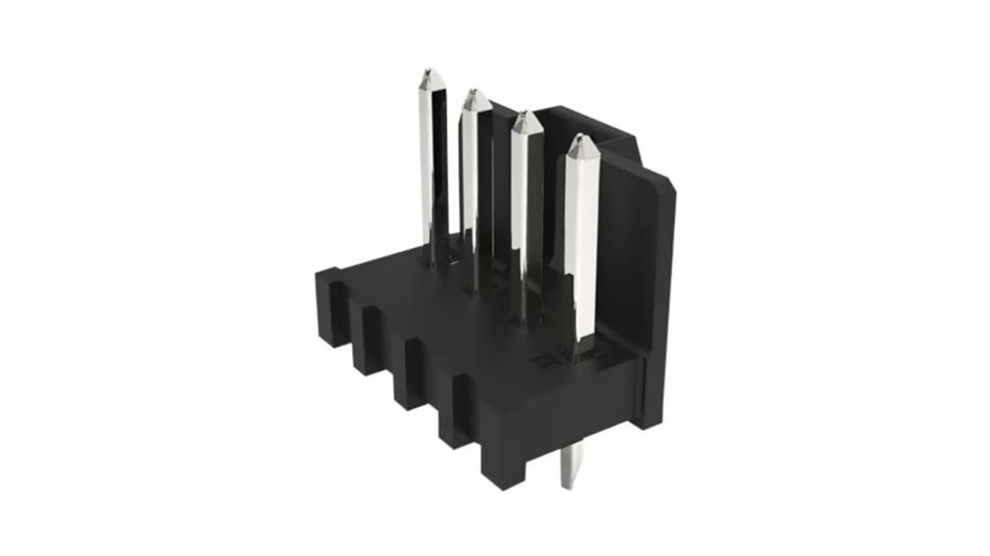 Molex KK Plus Series Straight Through Hole Pin Header, 6 Contact(s), 3.96mm Pitch, 1 Row(s), Unshrouded