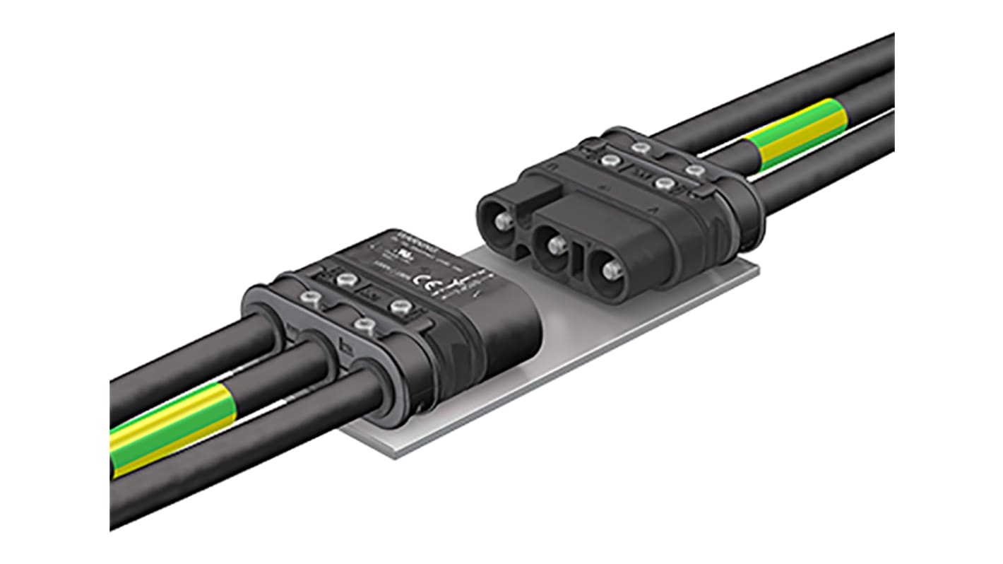 Staubli Circular Connector, 3 Contacts, Cable Mount, Socket, Female, IP67, RobiFix Series