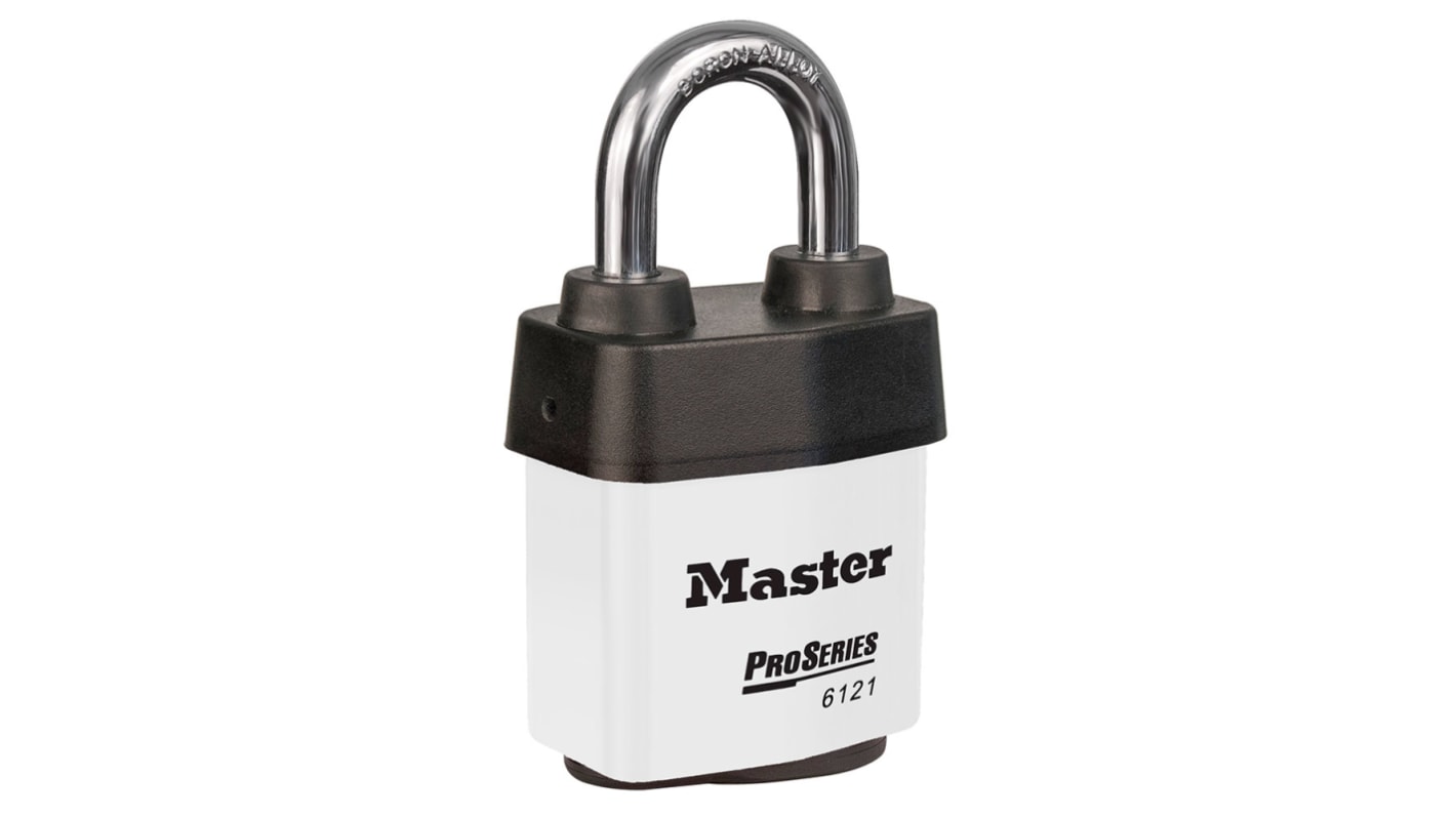Master Lock Key Weatherproof Stainless Steel Padlock, 8mm Shackle, 54mm Body