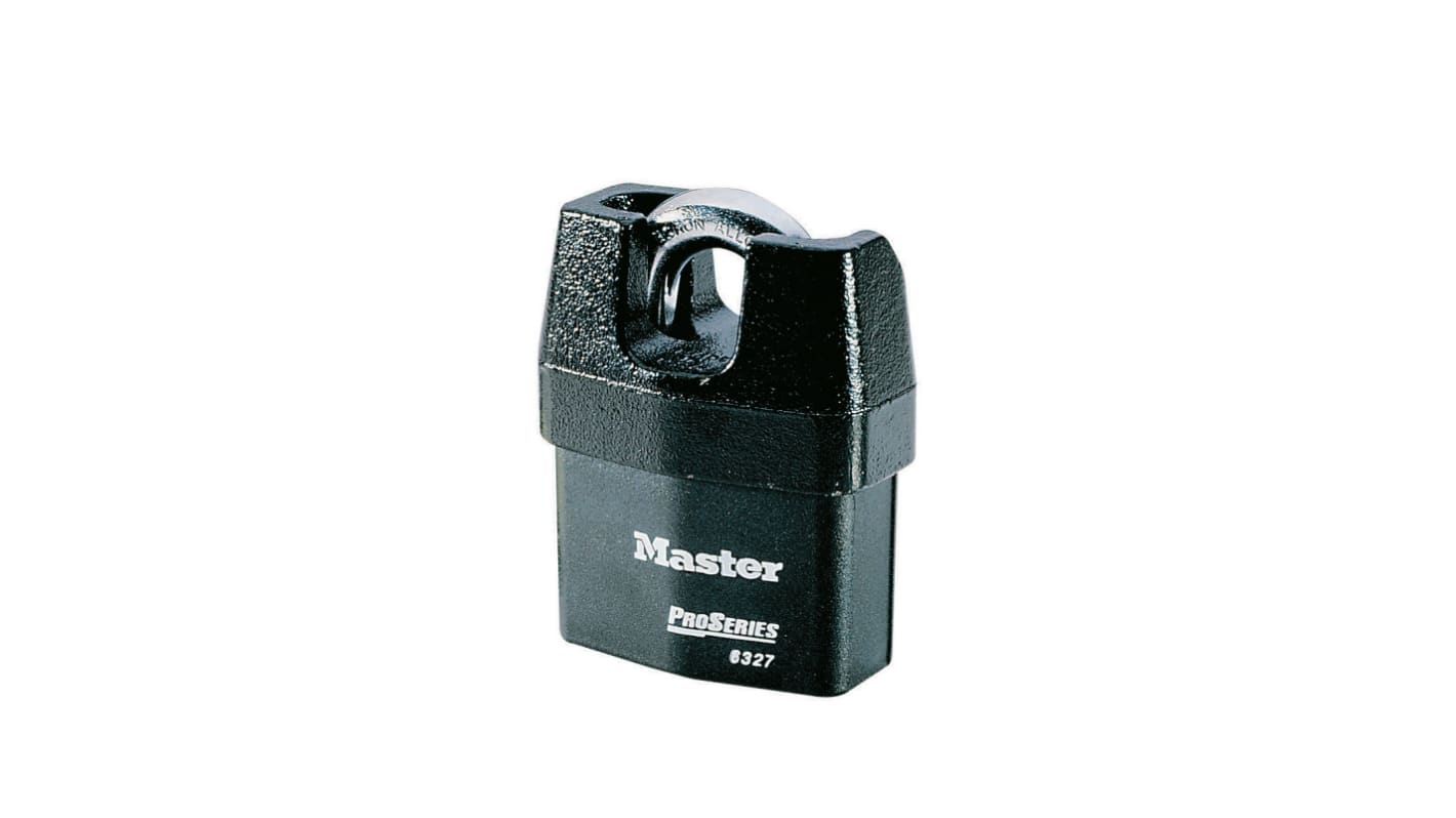 Candado de Acero inoxidable Master Lock , Ø de grillete 11mm, color Negro, para Interior, exterior