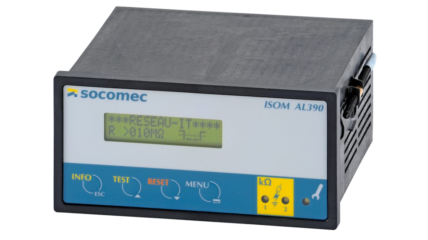 Tester d'isolamento Socomec AL390, Cert. ISO