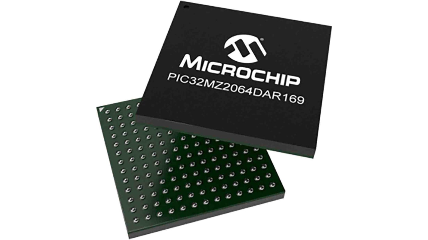 Microchip PIC32MZ2064DAR169-I/6J, 32bit MIPS32® MicroAptiv™ Microcontroller, PIC32MZ, 200MHz, 2048 kB Flash, 169-Pin