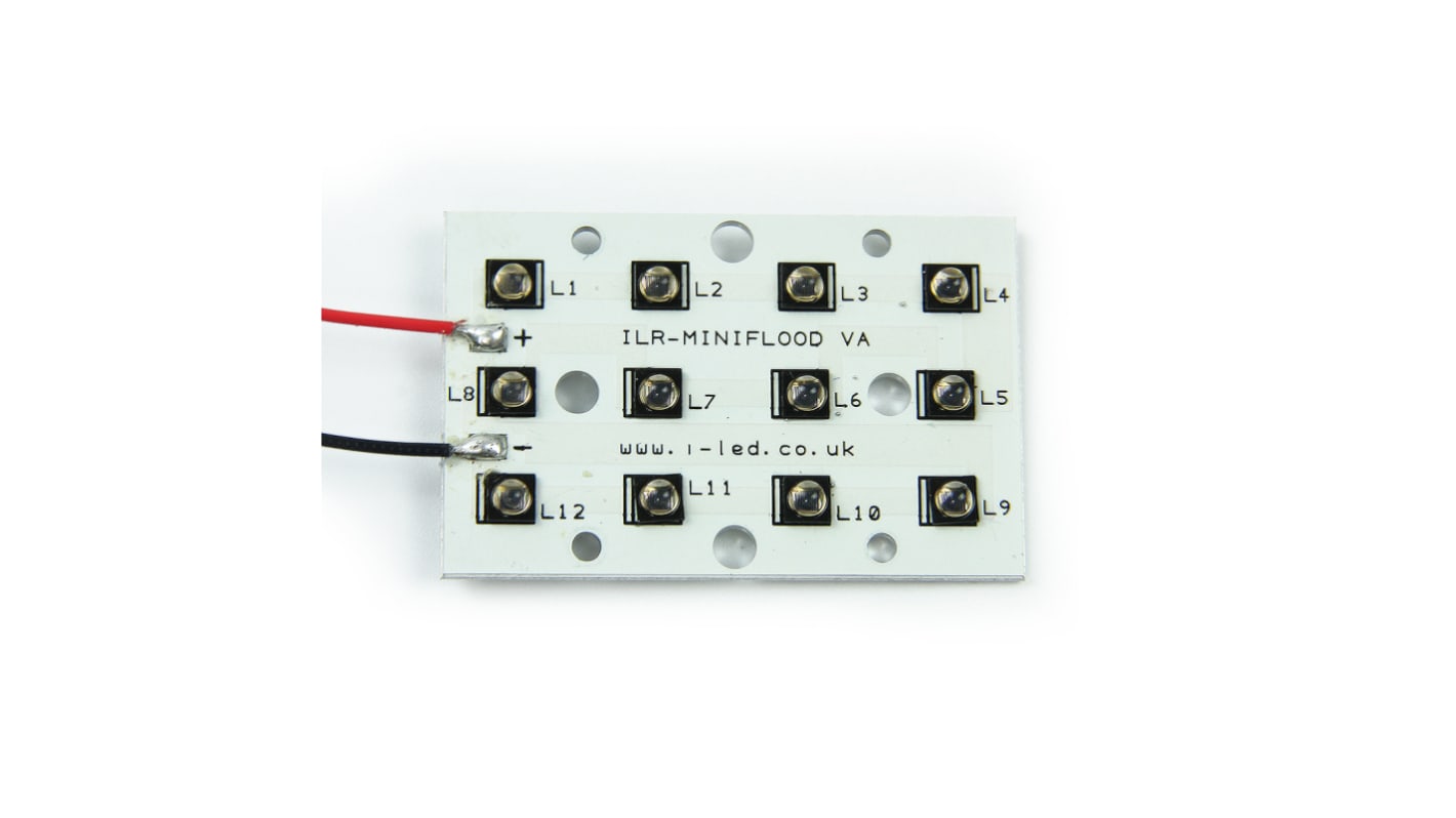 Dioda IR SMD 2-pinowa, λ 810nm, 25 x 25 x 4mm, OSLON Black 12 MiniFlood IR, ILS