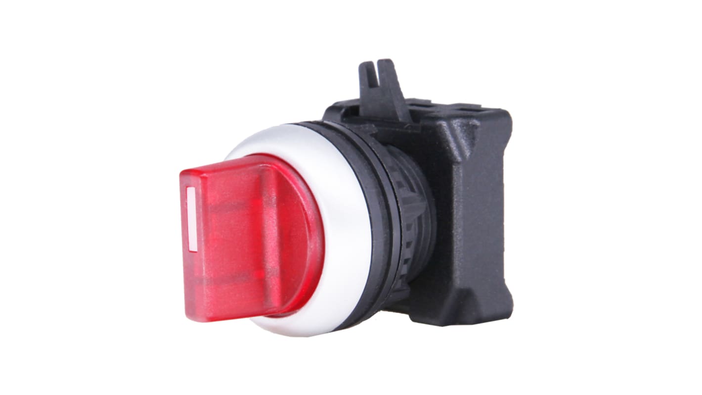 RS PRO 3 Position Selector Switch Head, 22mm Cutout, Red Handle