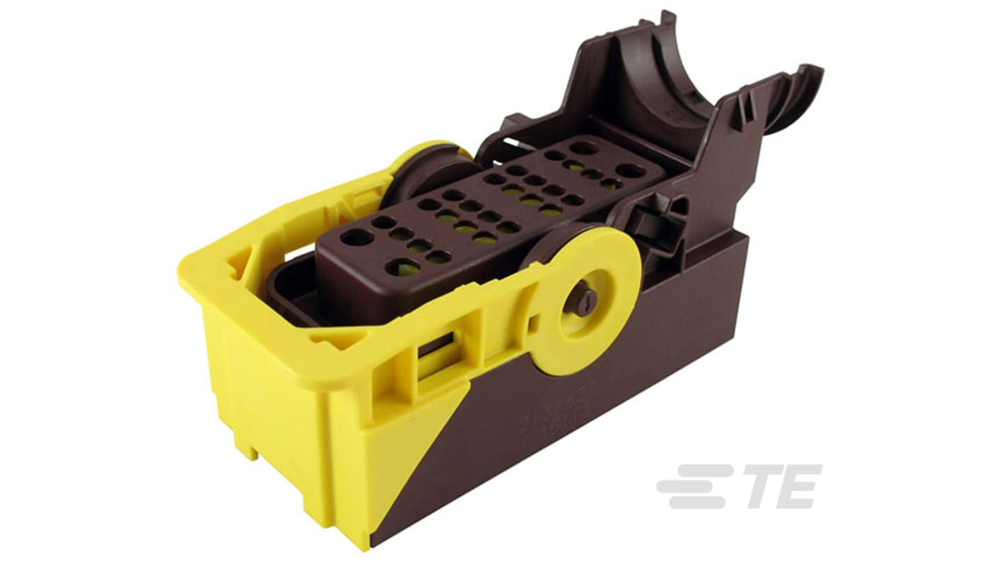 TE Connectivity, AMPSEAL Automotive Connector Plug Brown Panel Mount 28 Way 2138839-2