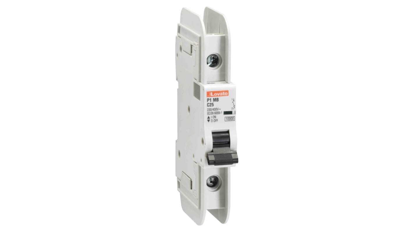 Lovato MCB, 1P, 32A Curve C, 400V AC, 60V DC, 10 kA Breaking Capacity