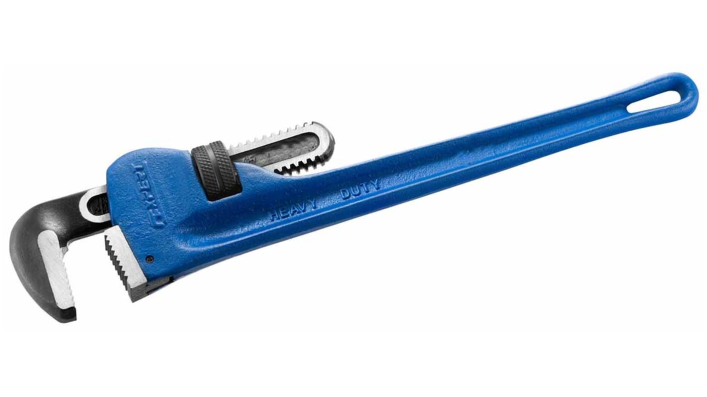 Expert by Facom Pipe Wrench, 203.0 mm Overall, 25.4mm Jaw Capacity, Metal Handle