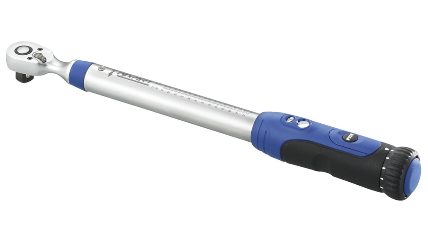 Expert by Facom Click Torque Wrench, 20 → 100Nm, 1/2 in Drive, Square Drive