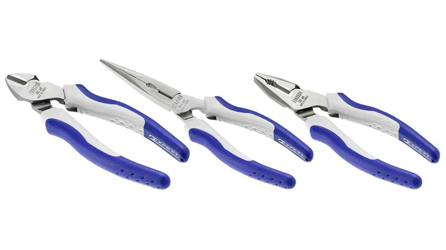 Expert by Facom Plier Set, 160 mm, 180 mm, 200 mm Overall