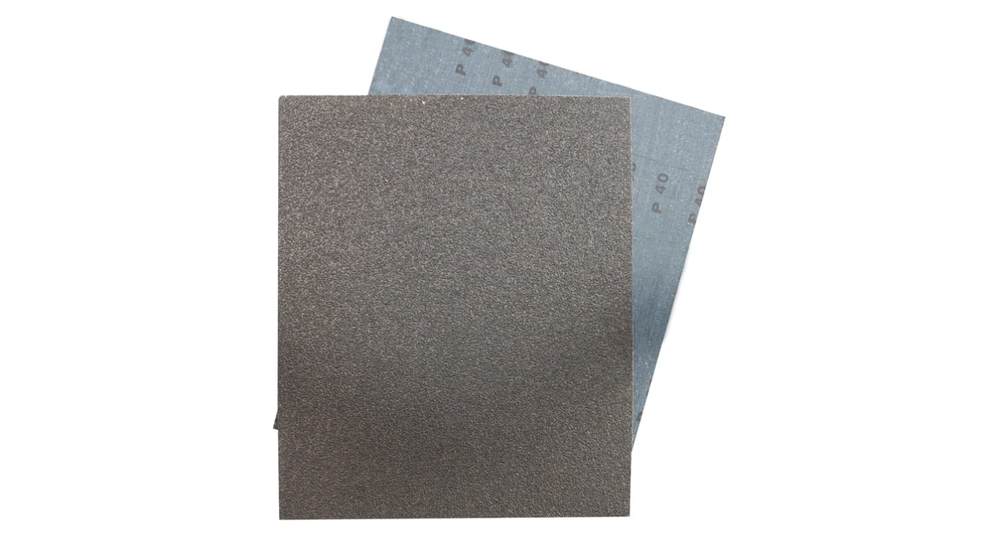 RS PRO P40粒度氧化铝砂纸, 230mm宽 x 280mm长, 25张/包